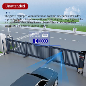 Portail Coulissant Télescopique Électrique Automatique à Double Porte avec Télécommande pour Accès à la Maison, à la Villa ou au Centre Commercial - Product Image 5