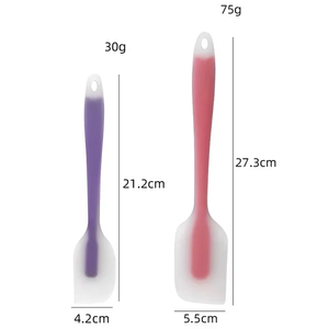 Silicone Baking Pastry Scraper Spatula Non-Stick Cake Scraper Cream Butter Spatula Heat-Resistant Kitchen Baking Pastry Tools - Product Image 3
