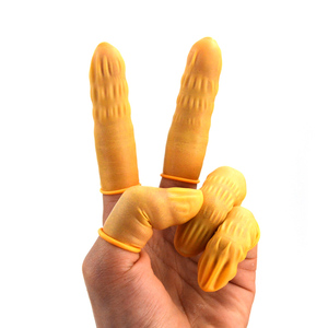 Oem Trắng Latex đa mục đích trung bình thoải mái ngón tay đầu ESD ngón tay cot ngón tay tay tay áo - Product Image 4