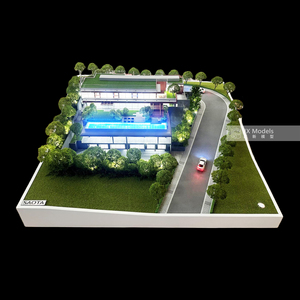 Modèle de villa de Dubaï personnalisé à l'échelle 1:50, contemporain, en plastique de haute qualité, pour affichage architectural et marketing immobilier - Conception de modèle 3D personnalisée Dubaï - Product Image 2