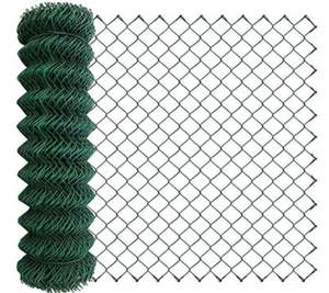 Clôture en treillis métallique galvanisé noir, clôture en treillis métallique revêtue de PVC, clôture de jardin de ferme - Product Image 1