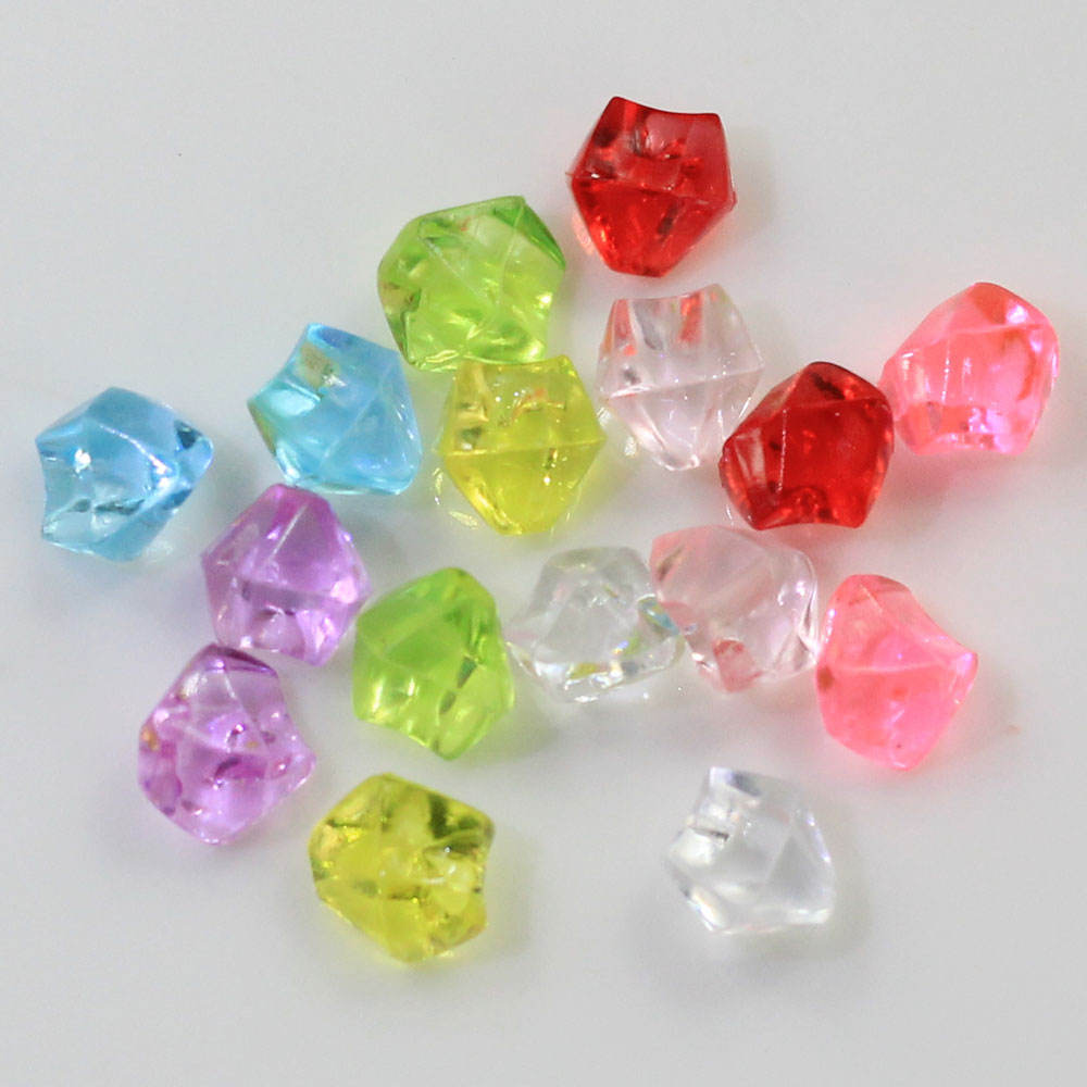 Transparent Colored Irregular Acrylic Beads Beautiful Cup Drink