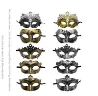 Masque facial de mascarade rétro de Style romain pour la fête Halloween Cosplay bal de noël mariage PVC plastique PC accessoires de scène approvisionnement