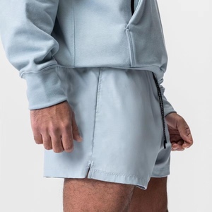 Custom Logo Men's Fitness Sports <b>Shorts</b> Elastic Knitted Mid Lightweight Breathable Quick Dry Solid Color Running Training - Product Image 4