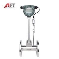 開封デジタル高精度デジタル4-20mA IP65 304SSガス・空気・蒸気補償型渦流量計 - Product Image 2