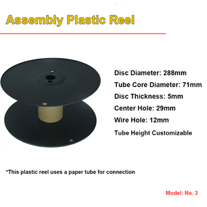 Nhà Máy Tùy Chỉnh Rỗng Nhựa Reel Spool Chủ Đề Dây Sợi Quang Đóng Gói Ống Cuộn - Product Image 4