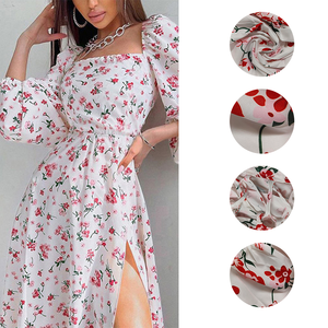 <span class=keywords><strong>Vestido</strong></span> Midi Floral al por Mayor 2026 con Cuello <span class=keywords><strong>Cuadrado</strong></span>, <span class=keywords><strong>Manga</strong></span> <span class=keywords><strong>Abullonada</strong></span>, Abertura Alta, Diseño Chic, Estilo de Alta Gama, Envío Rápido, Vestidos Casuales para Mujer - Product Image 4