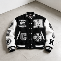 Blouson de baseball personnalisé avec broderie chenille, épais et chaud, style universitaire pour la mode campus, vente en gros d'usine, fournisseurs pour commandes en gros