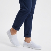 Sepatu Cleanroom Pabrik Pengolahan Makanan Bernapas, SPU Putih, Sepatu Anti-Statik Berbahan Mesh Seluruhnya dengan Mid-Cuff - Sepatu Kerja Jiachuang