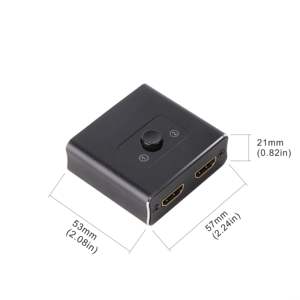 Commutateur bidirectionnel VCOM 4K <span class=keywords><strong>HDMI</strong></span> 1 en 2 sorties <span class=keywords><strong>ou</strong></span> 2 en 1 sorties pour écran d'ordinateur Répartiteur <span class=keywords><strong>HDMI</strong></span> 2.0 2160P/60Hz - Product Image 1