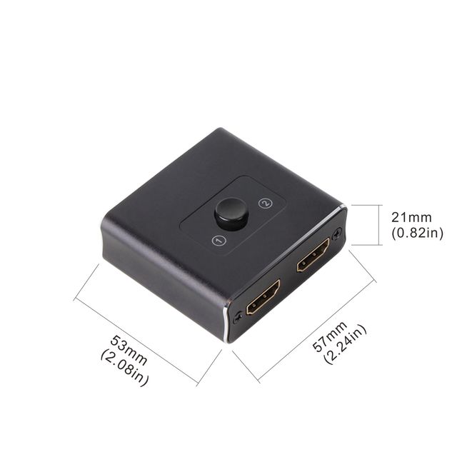 VCOM 4K HDMI Bi-direction Switch 1 in 2 Out or 2 in 1 Out for Computer Monitor HDMI 2.0 Splitter 2160P/60Hz