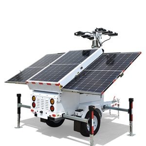 Zero Emissions Mobile Solar Linghting Tower With 4 LED Lights for Rent UST900 <b>Towable</b> LED Light Tower Mast Light Tower - Product Image 6