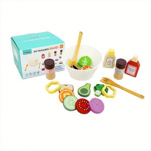 Meilleures ventes : Ensemble de simulation de fruits en bois, jouets de cuisine pour maison de poupée, ensemble de jeu alimentaire de fruits et légumes pour enfants - Product Image 1