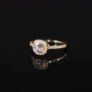 เครื่องประดับเจ้าสาวขายส่งแหวนทอง14K 18K สำหรับผู้หญิงเบาะตามสั่ง - Product Image 3