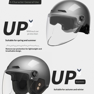 Preço de Fábrica Novo Capacete Elétrico ABS Padrão Nacional para Motocicleta, Ventilação Universal para Todas as Estações, Capacete Aberto com Bateria, Certificação CCC - Product Image 2