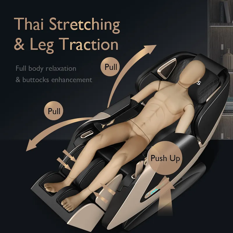 Full Body 4D Electric Luxury Massage Chair SL Track Manipulator Zero Gravity Massage Chairs Christmas Gifts