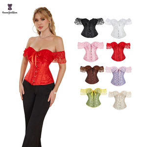 2022 Shapewear Lingerie Sexy Korset femmes Steampunk gothique victorien Corset haut dentelle taille formateur <span class=keywords><strong>Bustier</strong></span> grande taille - Product Image 1