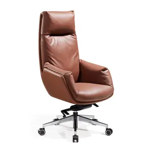 Luxury Commercial High Quality Silla De Oficina Reclining High Back Ergonomic Leather Executive Massage Office Chair For Adult