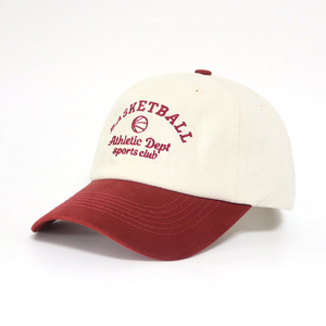 Casquettes de baseball en coton à visière incurvée à 6 panneaux non structurées à deux tons pour femmes, logo brodé personnalisé en gros populaire - Product Image 1