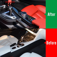 Panel Trim Tombol Multimedia Tengah Serat Karbon Asli Jogon untuk BMW M4 F83 2014 2015 2016 2017 2018 2019 Interior