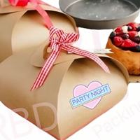 Boîtes à pâtisserie personnalisées boîte ronde donuts de boulangerie gâteau à emporter dessert macaron poignée pâtisserie brownie chocolat boîte cadeau carrée