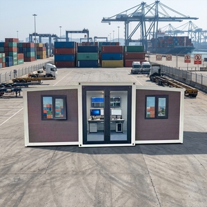 Centre de Traitement des Marchandises en Acier Durable pour <span class=keywords><strong>Port</strong></span>, Plateau <span class=keywords><strong>d</strong></span>'Expédition et Point de Contrôle Douanier – Maison Conteneur Extensible - Product Image 1