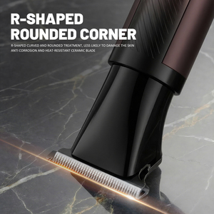 เครื่องโกนขนไฟฟ้าอเนกประสงค์ 5 in 1 สำหรับผู้ชาย พร้อมที่โกนหลังแบบยืดได้ กันน้ำ ไร้สาย พร้อมจอ LED - Product Image 3