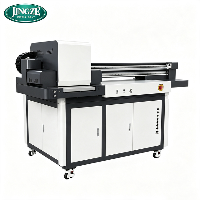 JZ-1080 Industrial UV Printer Digital Color Printing Machine for Tempered Glass Phone Laptop Shell