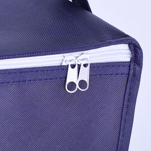 Сумка-холодильник для обеда с логотипом, многоразовые, 6 банок, нетканые Изолированные термопакеты с длинной ручкой - Product Image 4