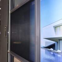Ventanas Corredizas Horizontales Antirrobo de Aleación de Aluminio con Barras de Seguridad, Diseño Contemporáneo para Hoteles, Cocinas y Salas de Estar