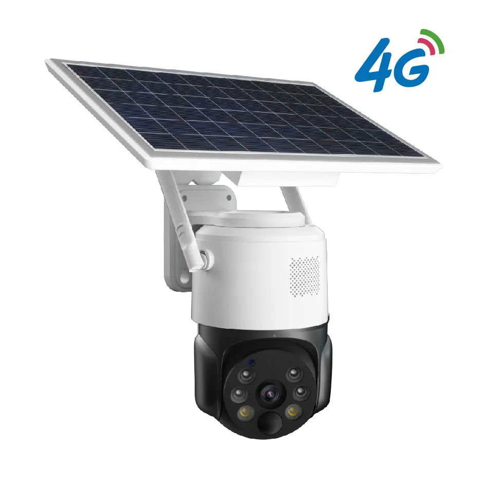 Solar Panel WiFi Camera Security Outdoor 100% Wire-Free Wireless Battery Powered 3MP 2-Way Talk Night Vision PIR Motion Detect