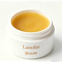 KLIFE – Approvisionnement direct usine : Lanoline pure et naturelle 100 % anhydre, matière première cosmétique en vrac, lanoline soluble dans l'huile
