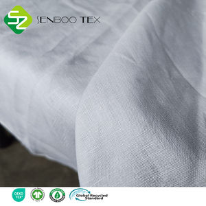 Absorción Transpirable Antibacteriano Ecológico 100% <span class=keywords><strong>Lino</strong></span> Tejido Peso pesado <span class=keywords><strong>Prelavado</strong></span> Tela Lisa Hombre Mujer Niños Niña Ropa - Product Image 6