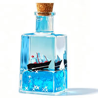 Jouet sensoriel Titanic, presse-papiers à liquide ondulé, décoration de chambre, cadeau pour enfants, ornement de bureau design bouteille à messages