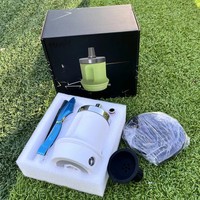 Ensemble de chicha portable mini tendance avec logo personnalisé gratuit et bol en silicone