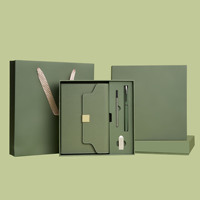 Coffret Cadeau d'Affaires de Luxe : Carnet A5 à Trois Volets, Clé USB 16 Go et Stylo – Fournitures de Bureau et Cadeau Professionnel pour les Fêtes