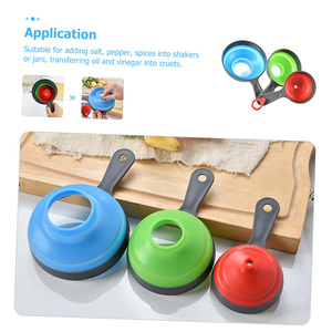 Nhà bếp tiện ích có thể tháo rời Silicone bột lọc gấp Kính thiên văn Đóng Hộp nhà bếp Phễu đồ dùng cho một trải nghiệm thú vị - Product Image 6