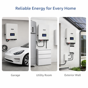 Inversor Solar Híbrido Trifásico de 8kW, <span class=keywords><strong>10kW</strong></span>, 12kW con Pantalla LCD HMI Inteligente para Sistema de Almacenamiento de Energía Doméstico, Disponible en Alemania/Polonia (Stock UE) - Product Image 6