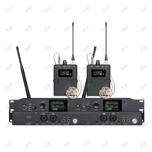 Moniteur intra-auriculaire sans fil double canal OEM AC-110, isolation phonique, stéréo, pour la surveillance de scène, les chanteurs, les groupes et les performances live. - Product Image 4
