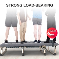 Lit pliant en métal robuste et multifonctionnel avec matelas, double ou simple, pour bureau, hôtel, adulte.