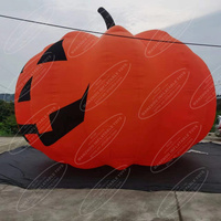 Modèle gonflable géant de citrouille d'Halloween avec lumière pour décoration de vacances en plein air