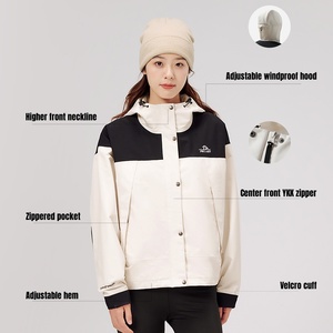 Giacca Impermeabile Pelliot Outdoor a Singolo Strato per <span class=keywords><strong>Donna</strong></span>, Leggera e Antivento, Impermeabilità 10000mm, Giacca Hardshell per Escursionismo in <span class=keywords><strong>Montagna</strong></span> - Product Image 4
