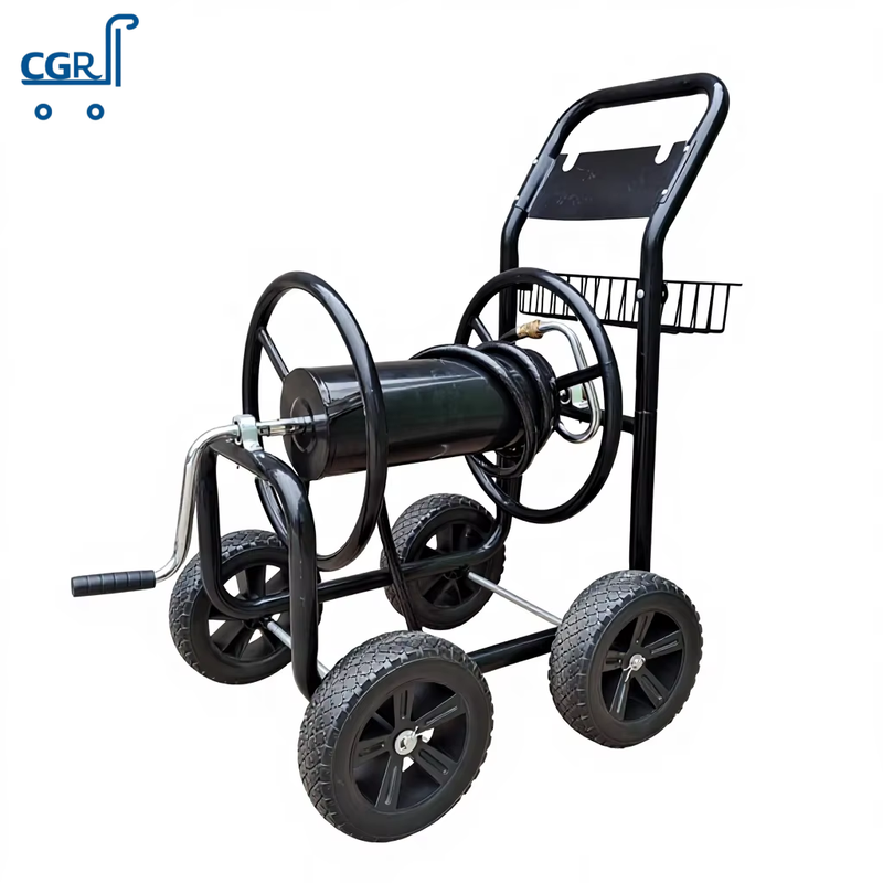 4 Wheel Steel Garden Hose Reel