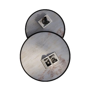 Mesas de Centro Modernas Nórdicas Decorativas para Sala de Estar, con Superficie de Piedra Sinterizada de <span class=keywords><strong>Alta</strong></span> Calidad y Base Gris, Multifuncionales - Product Image 5