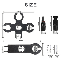 Clé de serrage en croix pour connecteur PV 4 voies, démontage et serrage, 1000V 1500V, pour câbles et panneaux solaires