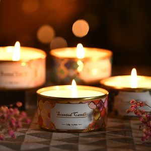 Thời Trang Mới Độc Đáo Đám Cưới Giáng Sinh Ủng Hộ Tin Container Đậu Nành Thơm Nến Luxury Handmade Fragrance Candle <span class=keywords><strong>On</strong></span> <span class=keywords><strong>Sale</strong></span> - Product Image 5