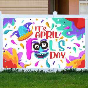 Pancarta de Poliéster Personalizada para el Día de los Inocentes, Decoración Divertida e Impermeable de Alta Calidad para Fiestas en Interiores y Exteriores, Bares y Festivales - Product Image 6