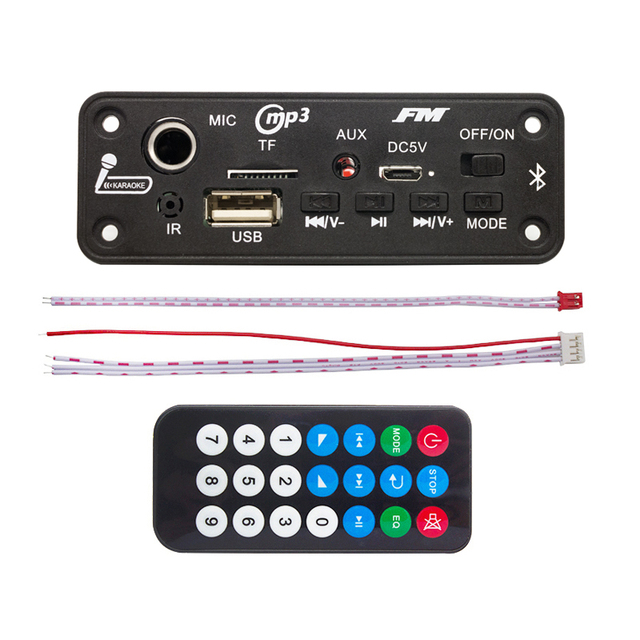 6W Amplifier DC 5V MP3 WMA Decoder Board 5.0 Audio Module USB TF Radio Wireless FM Receiver 2*3W MP3 Player for Car FLAC WAV