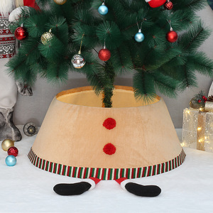 Falda para árbol de Navidad roja con bordado de Feliz Navidad, diseño 3D, decoración para la base del árbol, 42 cm en la parte superior, 56 cm en la base - Product Image 3