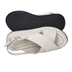 Sandalias de Plataforma con Cuña para Mujer, Color Crema, Talla 37, Tacón de 4.5 cm - Product Image 6